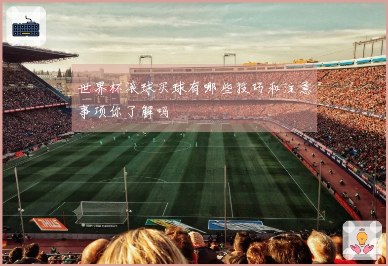 世界杯滚球买球有哪些技巧和注意事项你了解吗